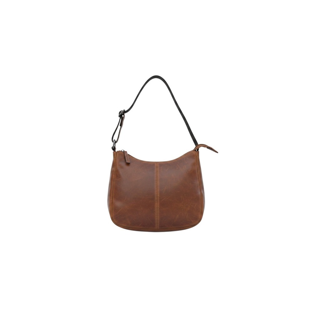 Jack Georges Slim Shoulder Bag Womens Small Honey Voyager Leather 7215